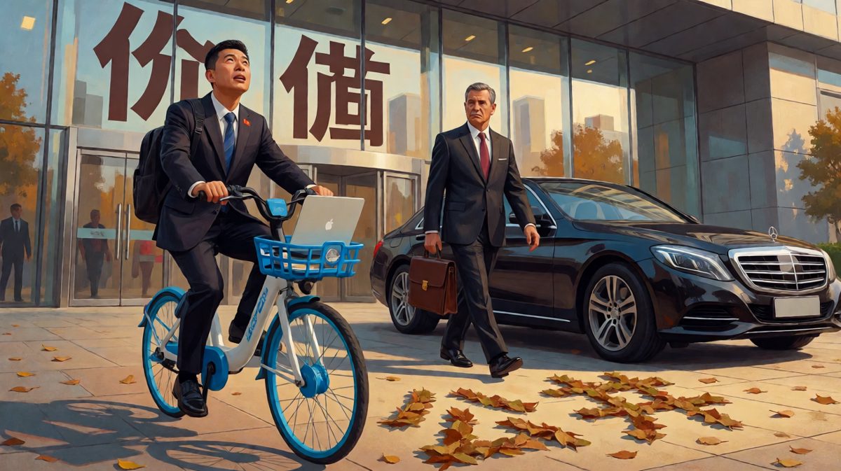 价值与待遇：员工问为什么您开奔驰我骑单车——老板：因为你还没创造价值——员工追问怎么算——老板：开奔驰的就是我