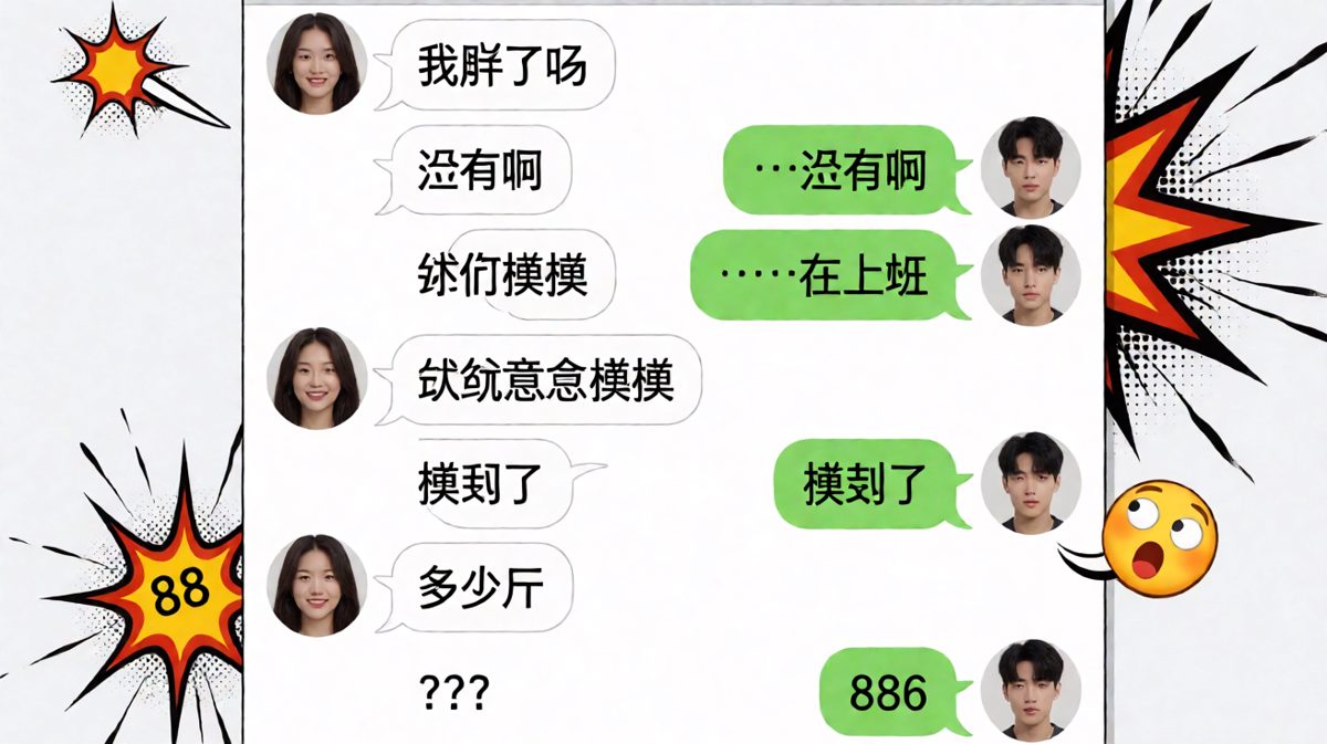 当'意念摸摸'变成'886'，直男死于话多。
