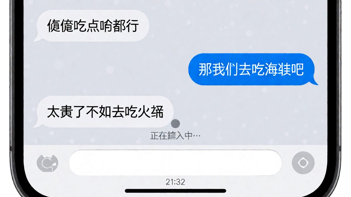 「随便吃点啥都行」——情侣永恒难题，男生从海鲜犹豫到火锅，最后自己都不知道想吃什么。