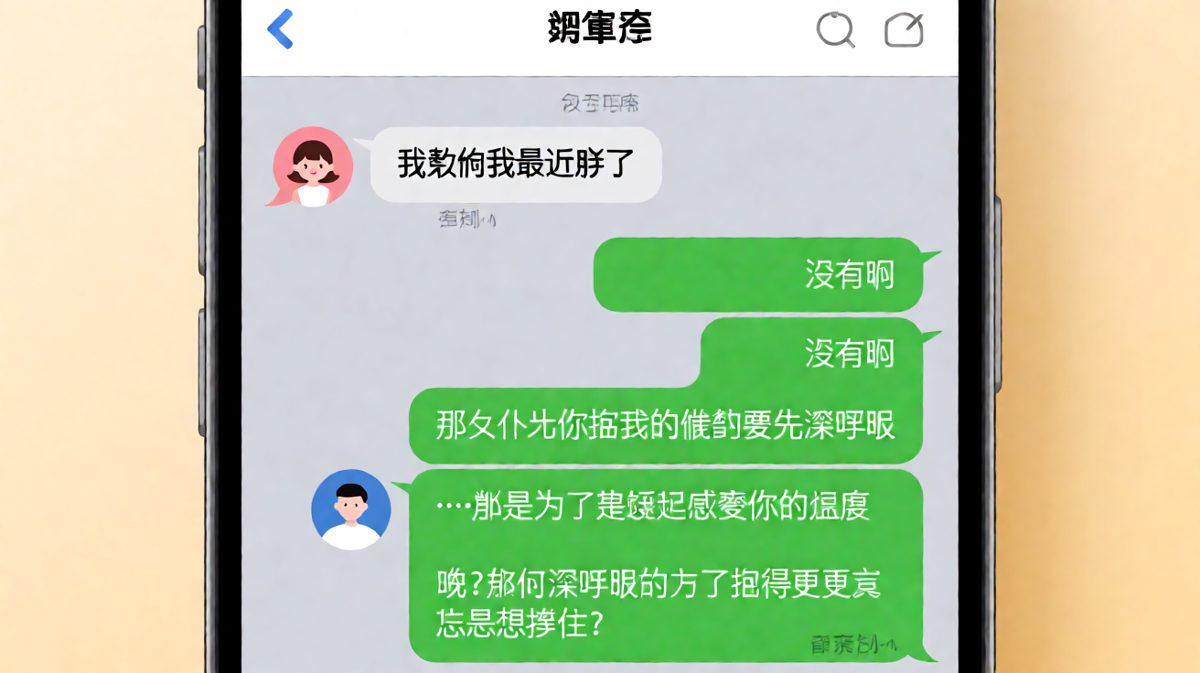 女生试探胖不胖，男生靠一把子诚实反手被扎