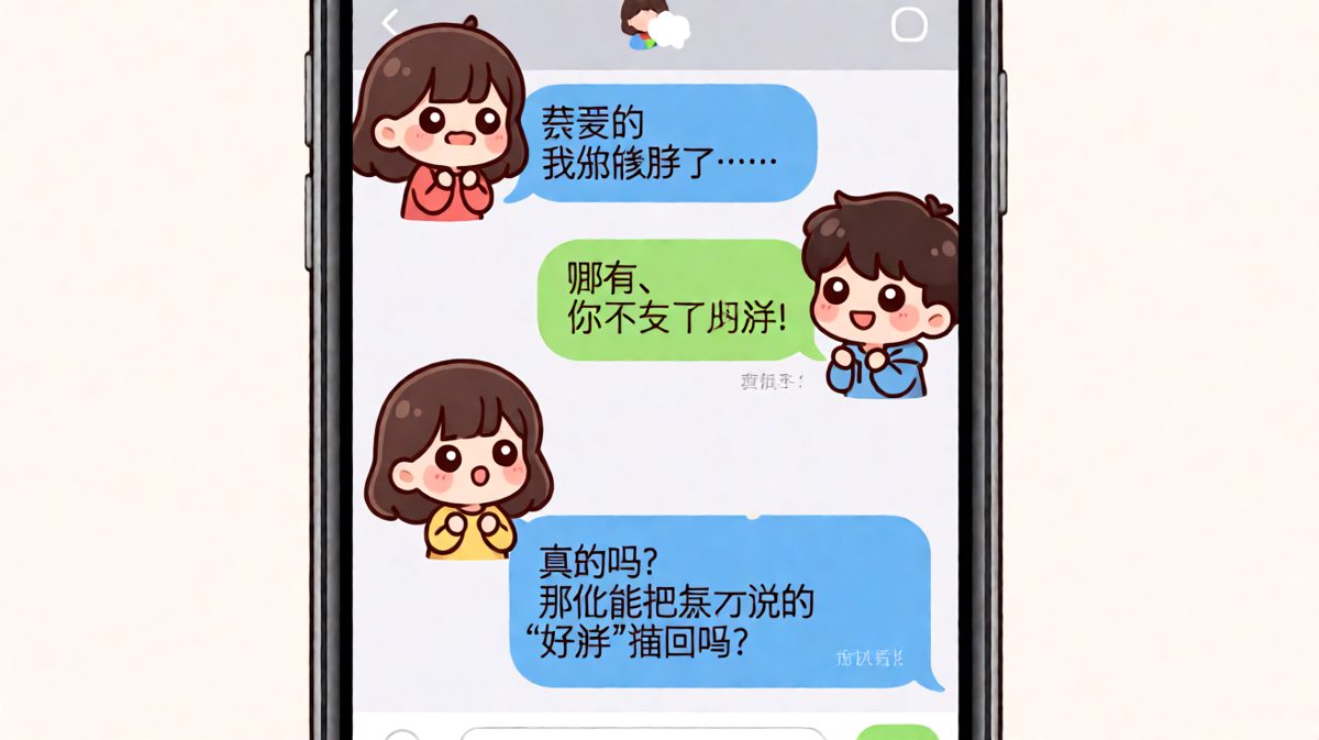 "你有没有说我胖？"——撤回键是情侣间最可怕的武器