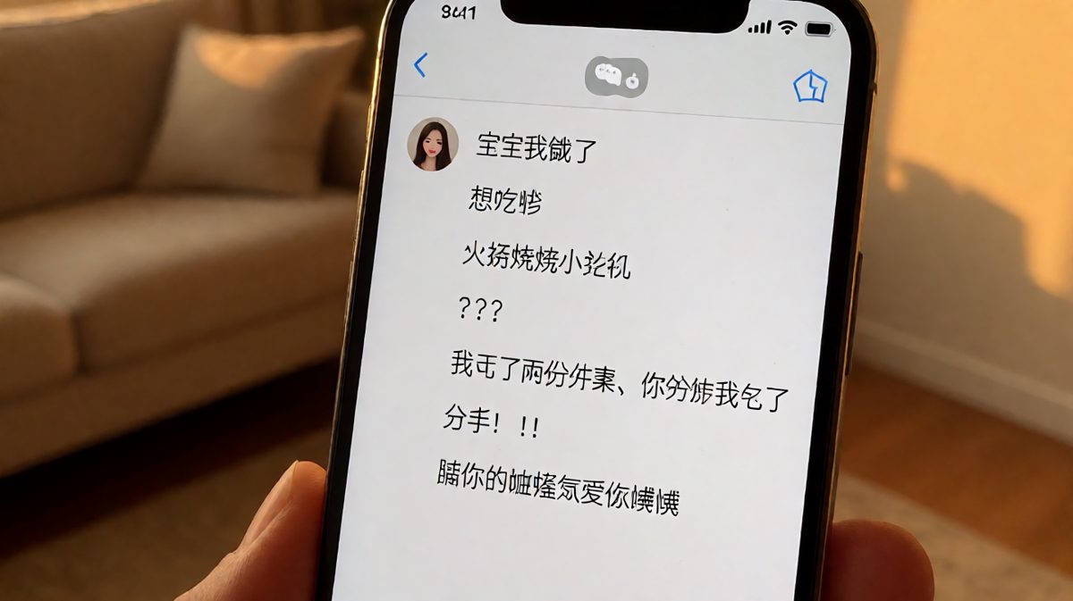 男生反向操作吃完再坦白，气哭女友的反转对话