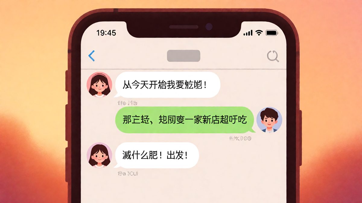 减肥宣言在两秒内因美食而崩塌