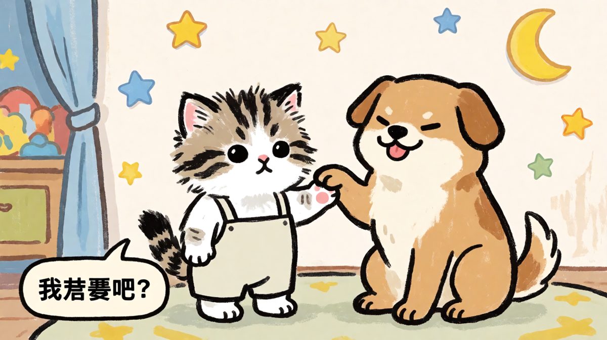 小猫学握手失败，却抓到了自己脸