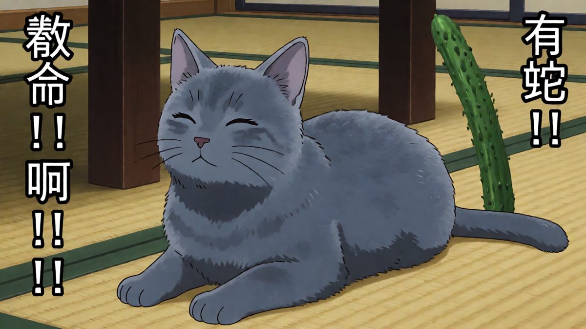 猫咪：一根黄瓜居然让我失去理智！