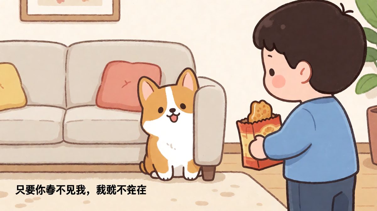 狗狗：此乃隐身术，懂不懂啊人类！