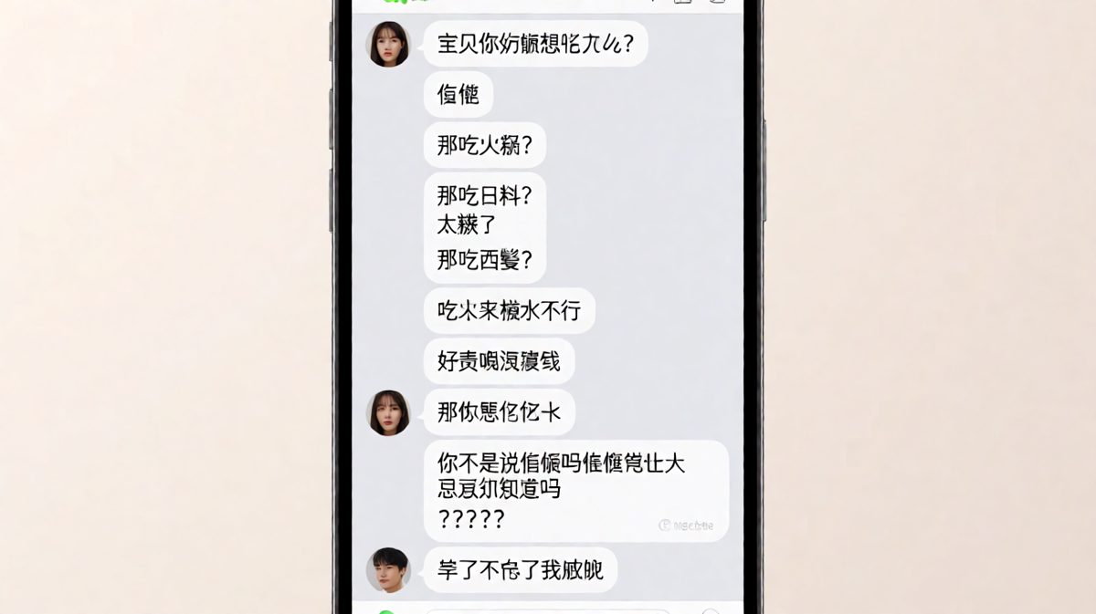 女生用'随便'设下终极陷阱，男生的每一步回答都是错的。