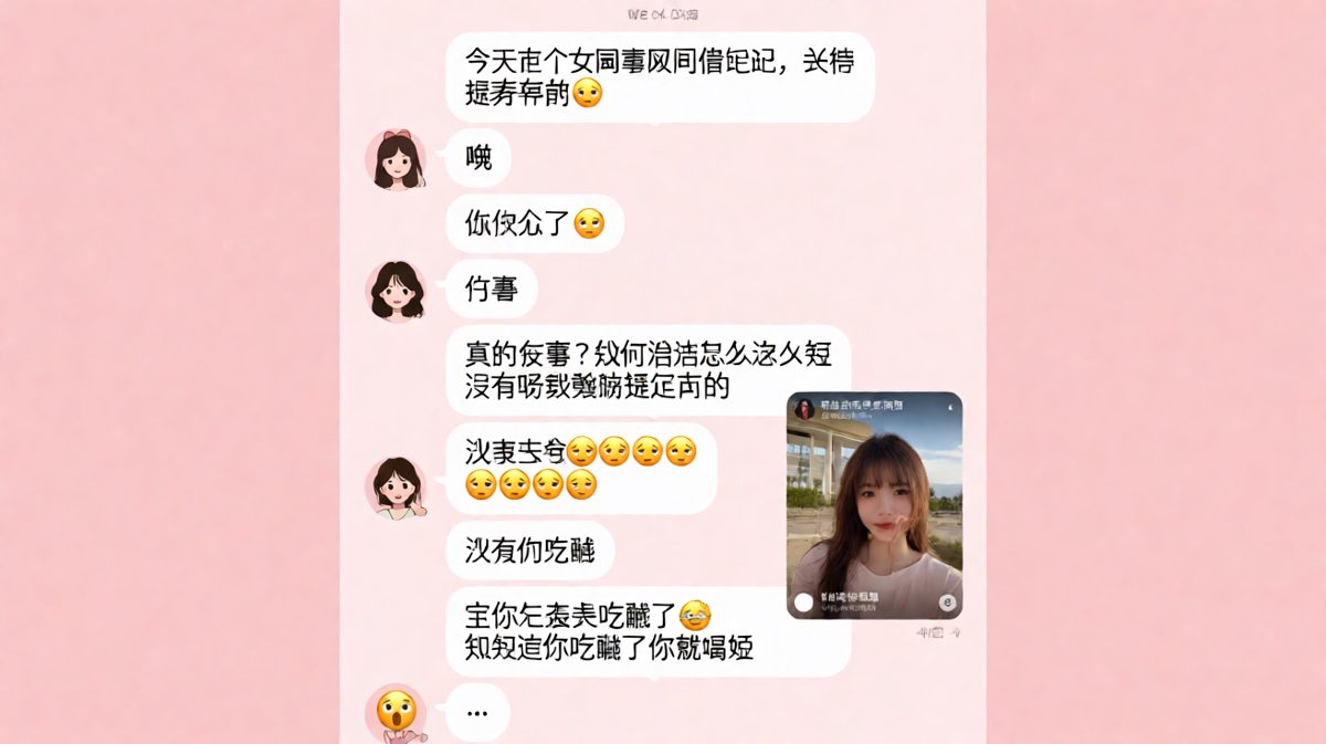 女生假装不吃醋，却甩出杀手锏让对方哑口无言。
