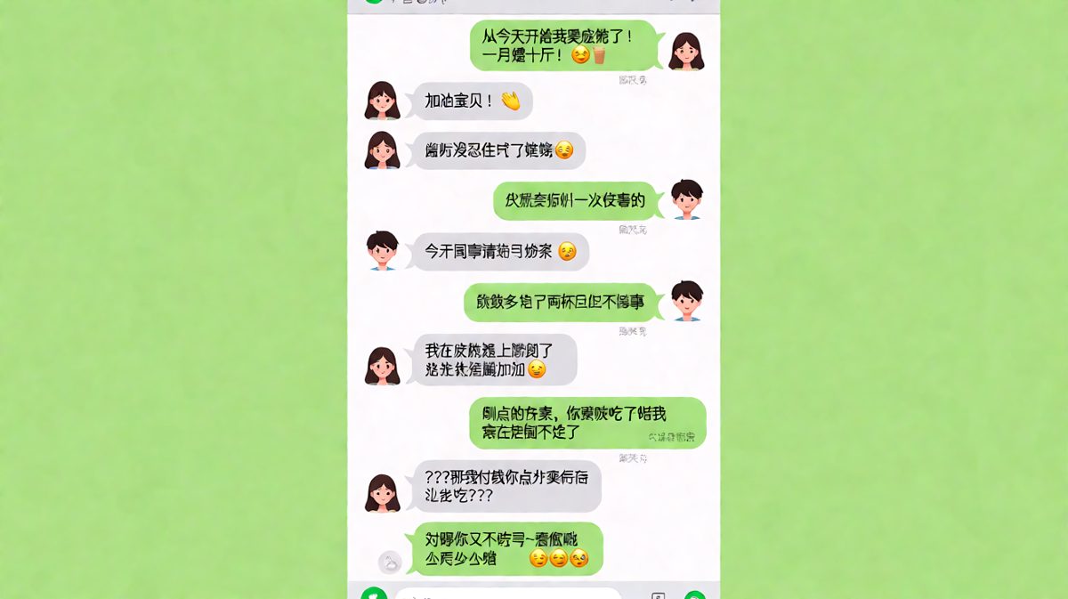 女生减肥失败后理直气壮让男友买单又帮忙解决外卖。