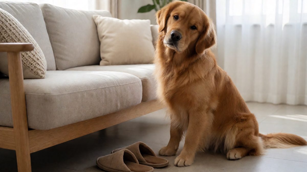 金毛犬的拆家艺术：精准打击，不留痕迹