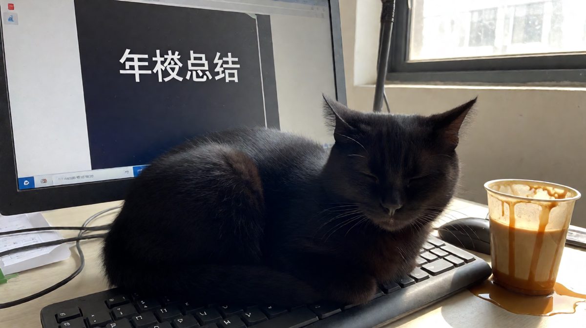 猫咪帮我写完年终总结，还顺便打了个水仗