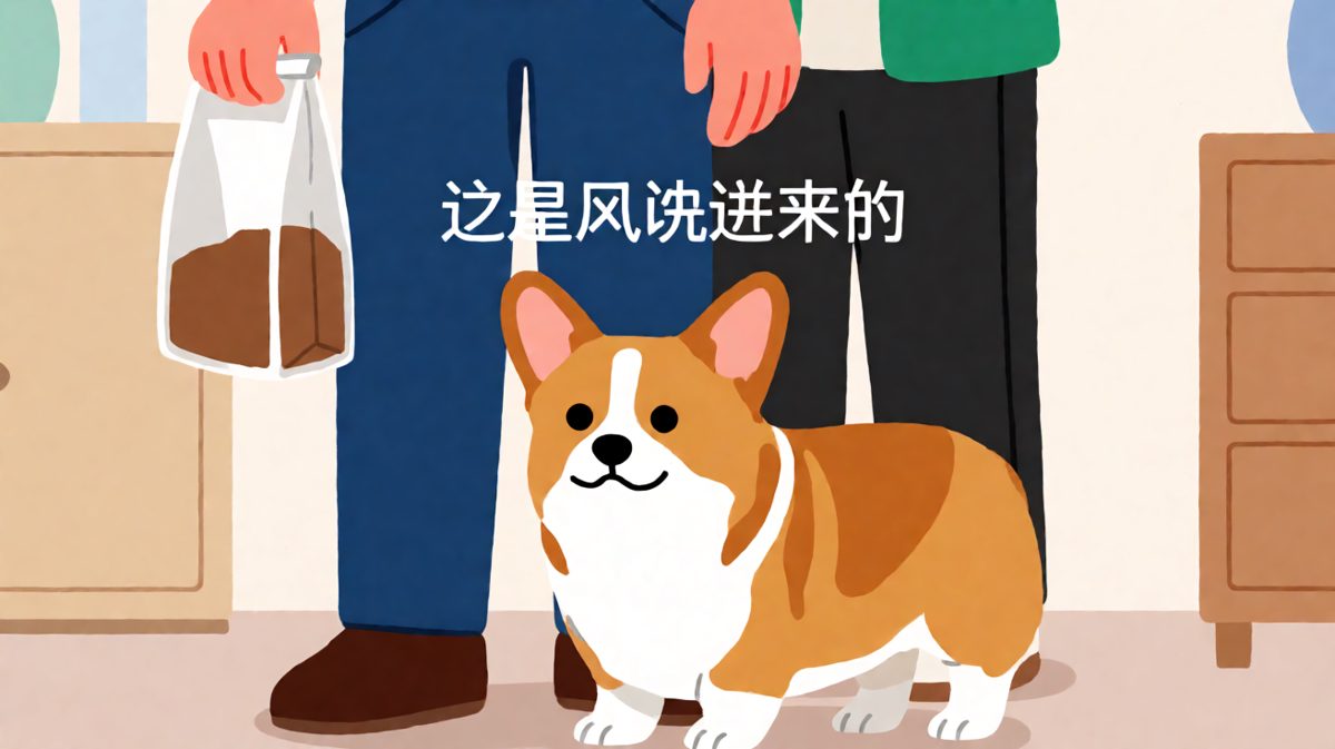 狗子偷吃被抓，装傻技能MAX