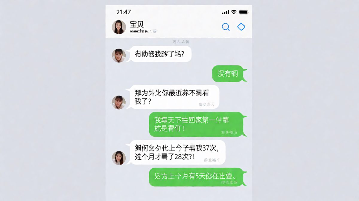 她连你几个月看了她几次都记着，求生欲直接告急。