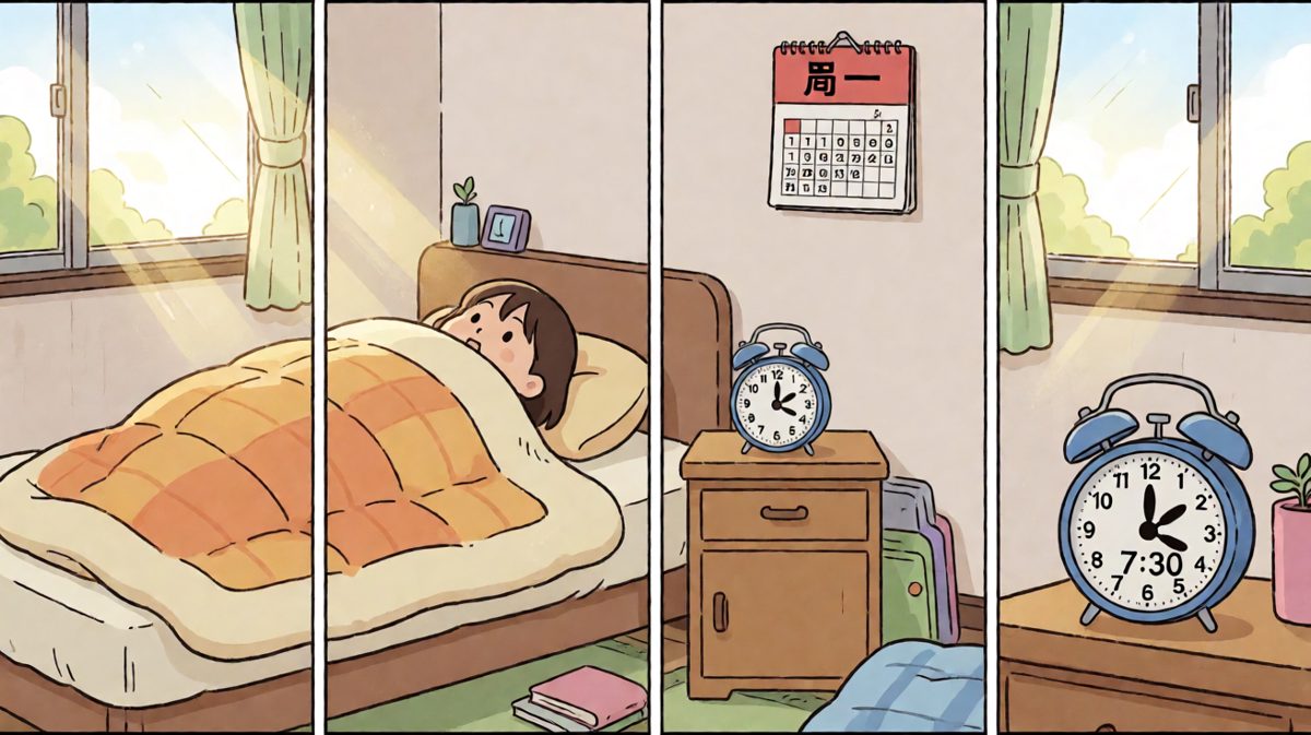 闹钟响了，但被子封印了我