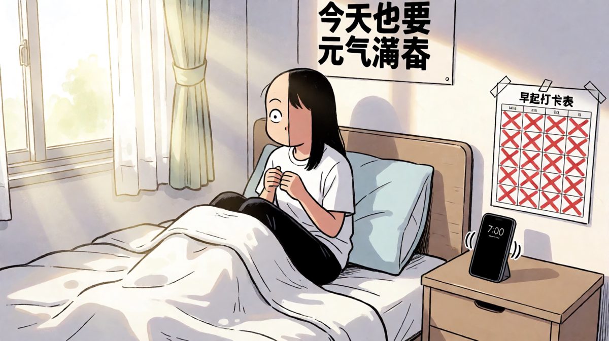 闹钟响了，但我不想起