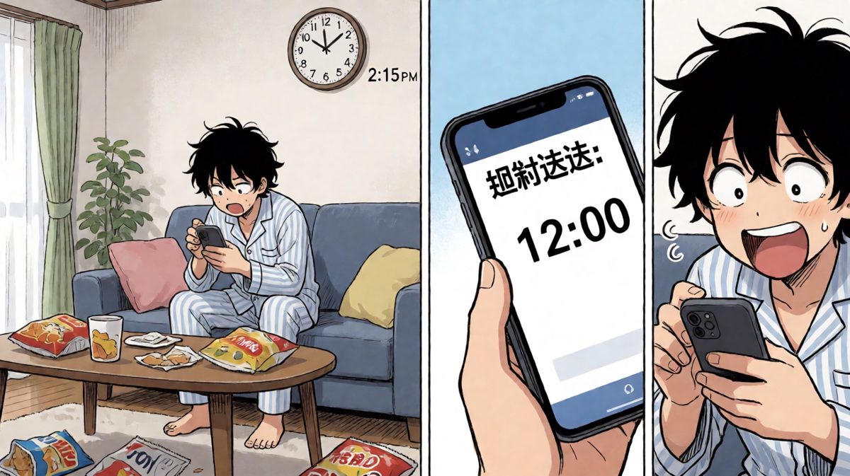 下单四小时后，外卖仍未送达。