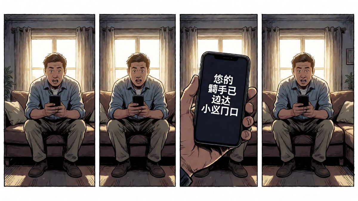 骑手说他已经到了——在小区门口。