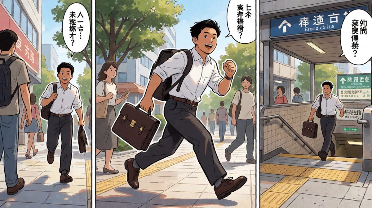 一路雀跃前往公司，对今天充满期待