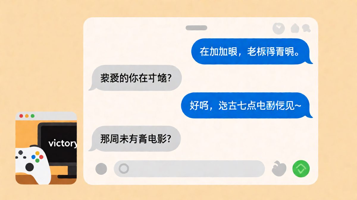 嘴上说加班，手却在打游戏