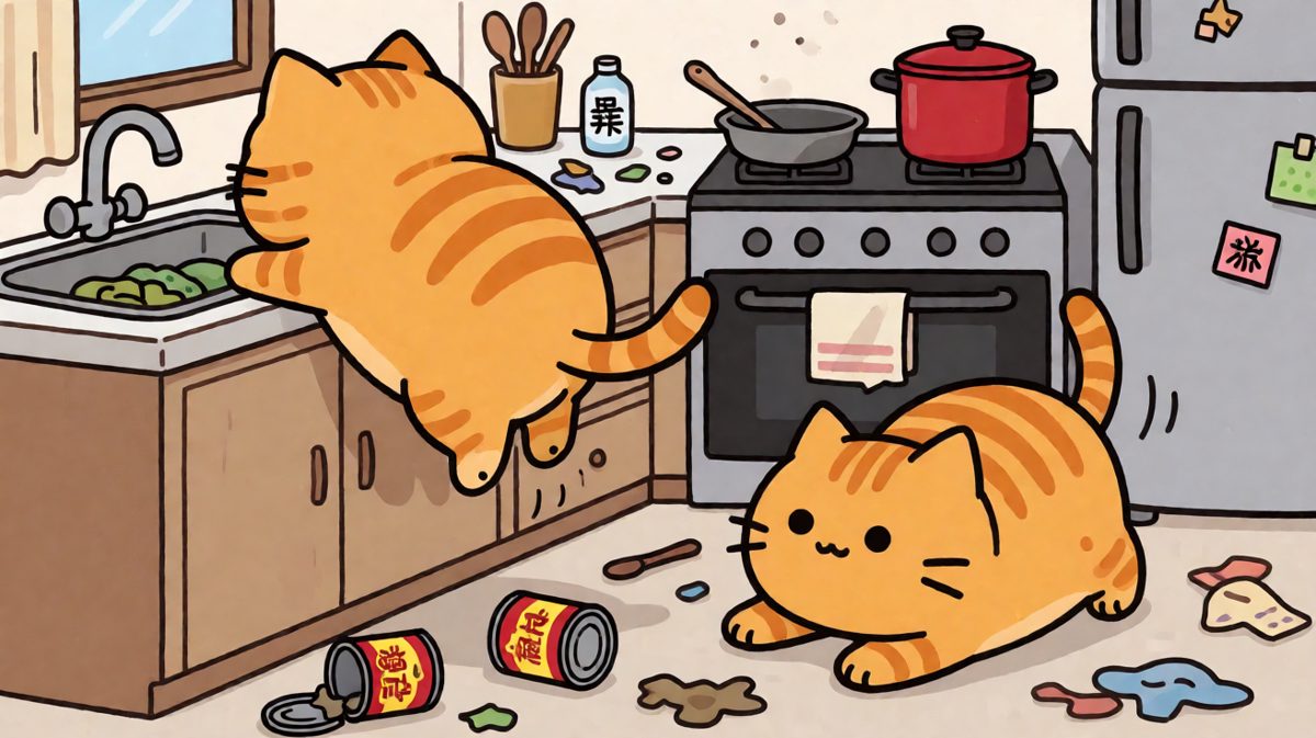 胖橘猫：我以为我是跑酷高手