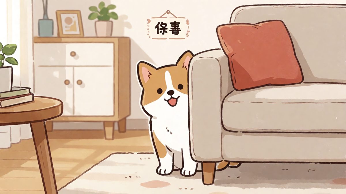 狗狗：只要我不看你就看不见我