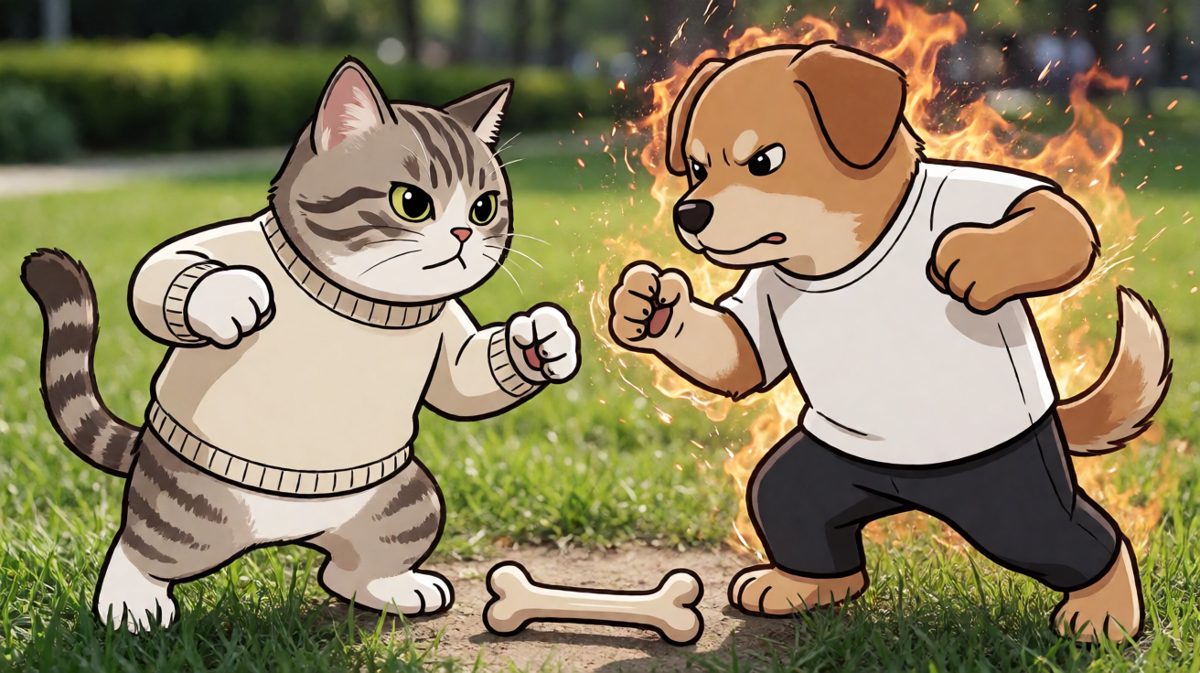 猫狗大战：这根骨头我征用了