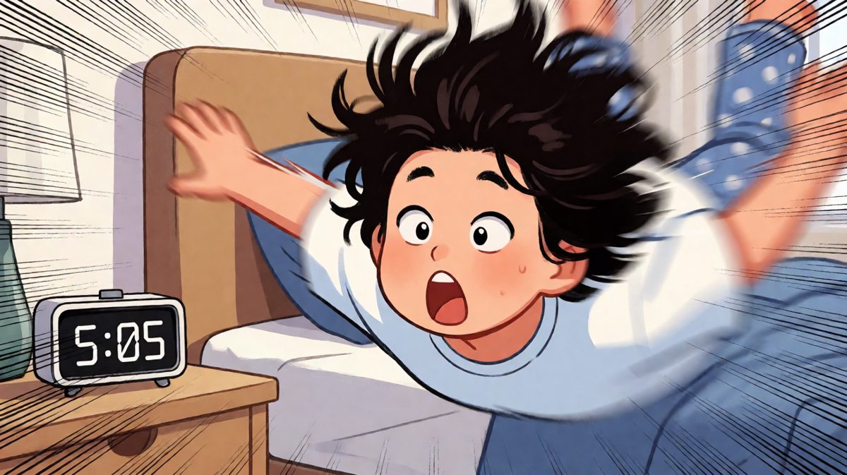 二次惊醒！主角以闪电速度跳下床。