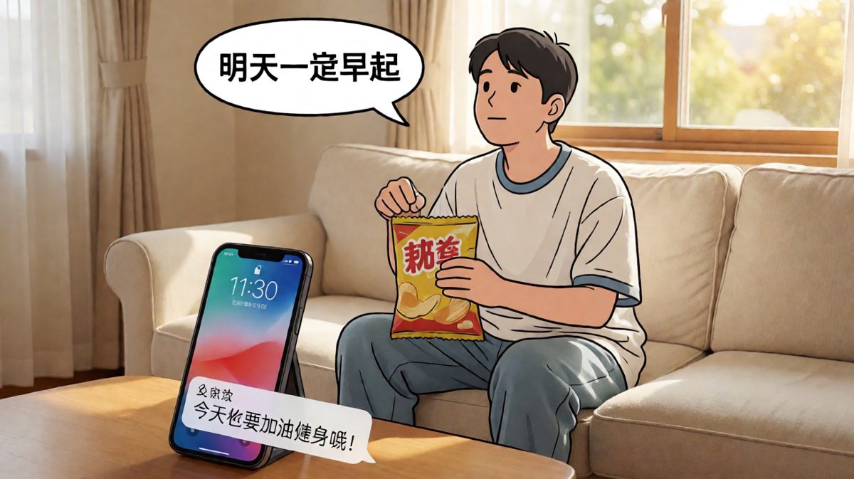 最终选择躺平吃薯片，并立下flag：明天一定早起。