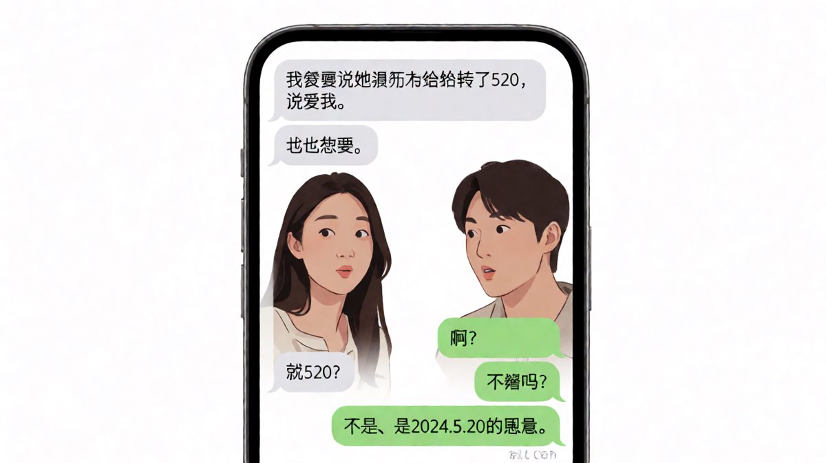 520原来是日期不是金额，男生连夜算日历