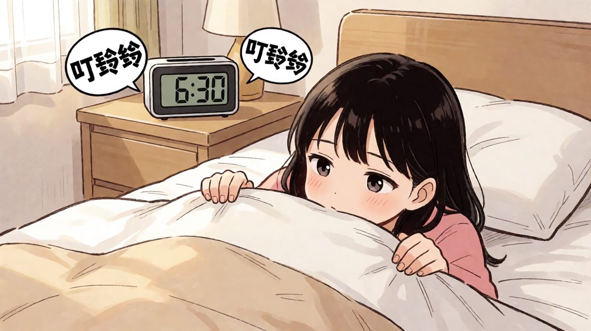 闹钟响起，人与床的生死分离战开始