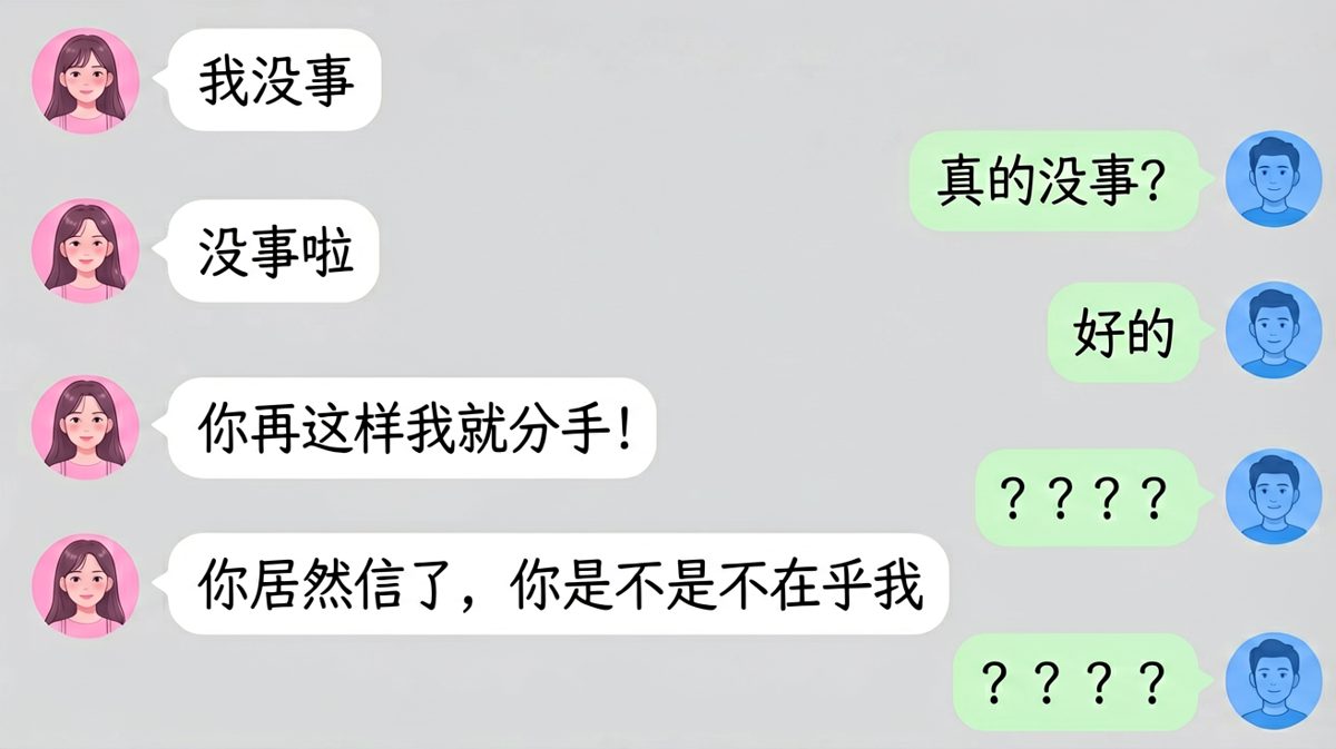 「我没事」背后的连环反转，男生全程懵圈