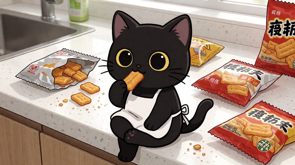 黑猫：什么鱼干？我没看见！