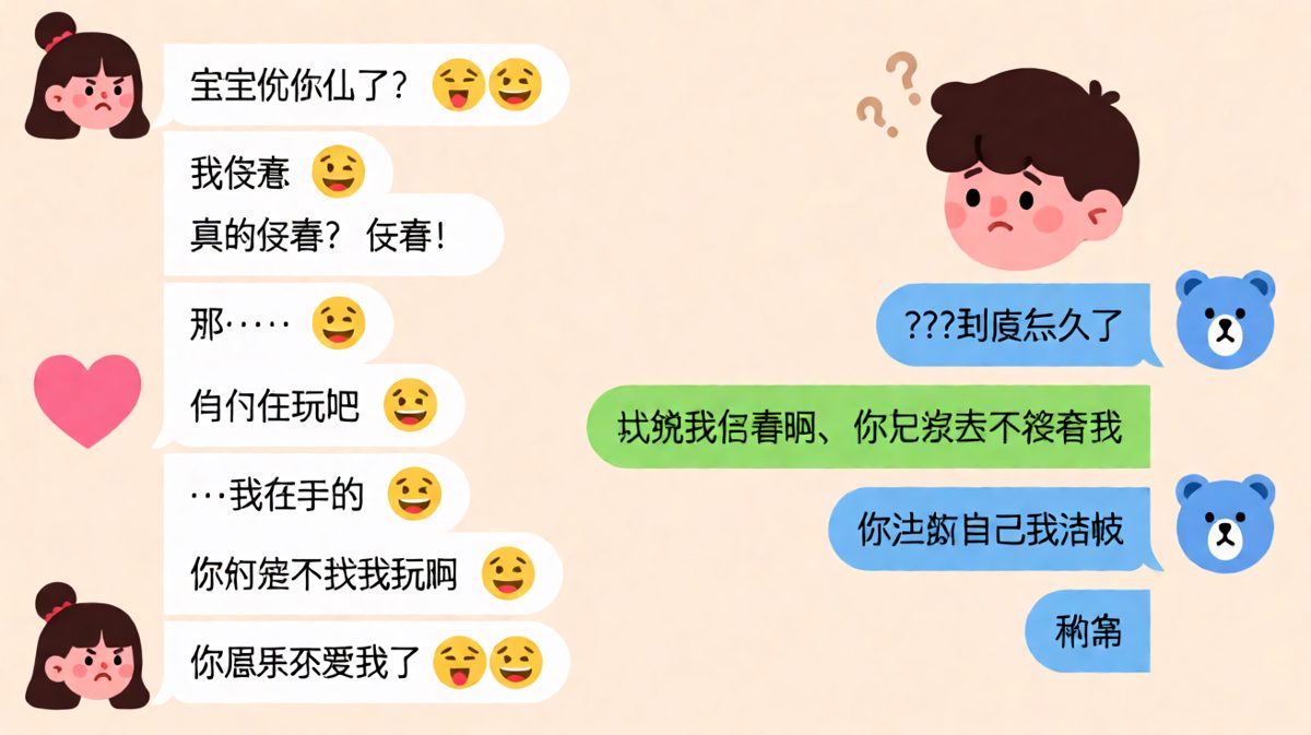 '我没事'的终极翻译：快来哄我！