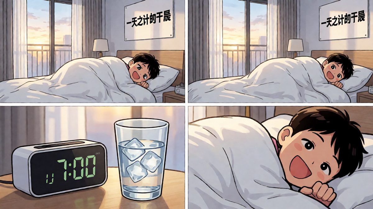 闹钟响了？再睡五分钟……