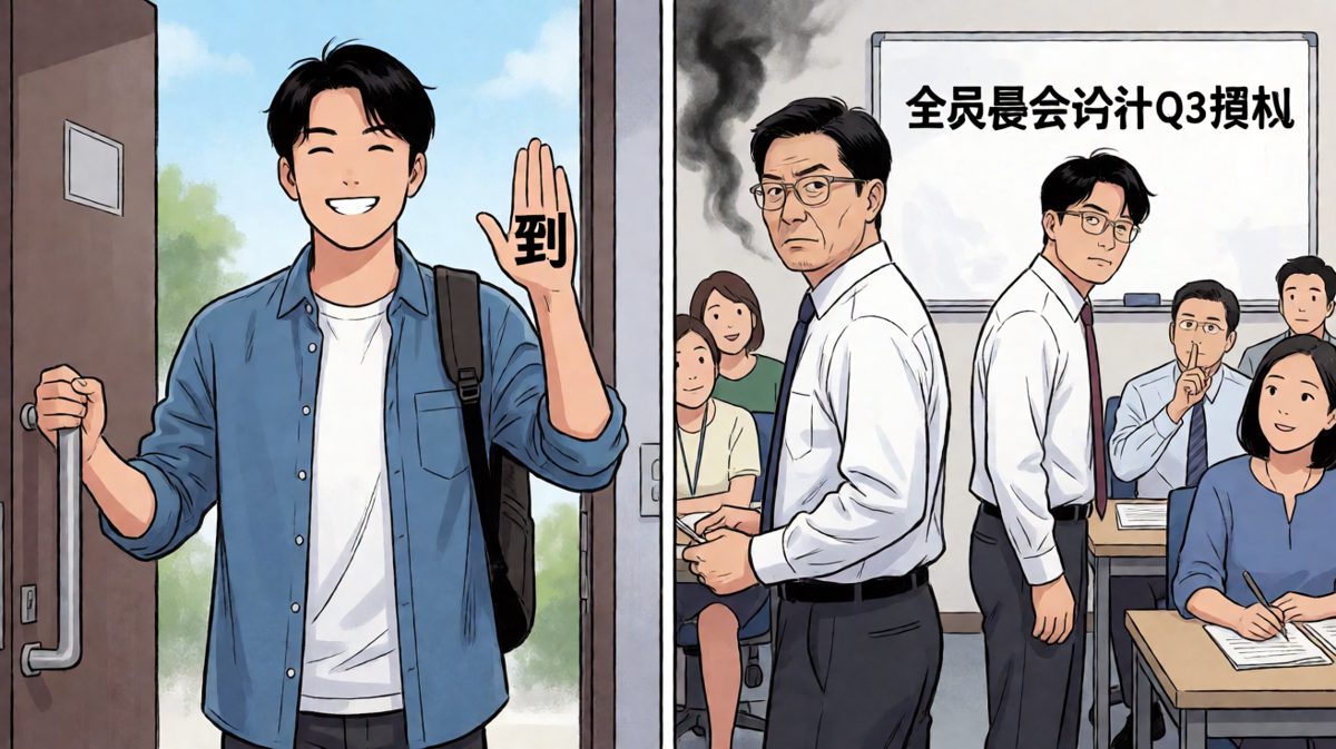 完美迟到，老板的死亡凝视