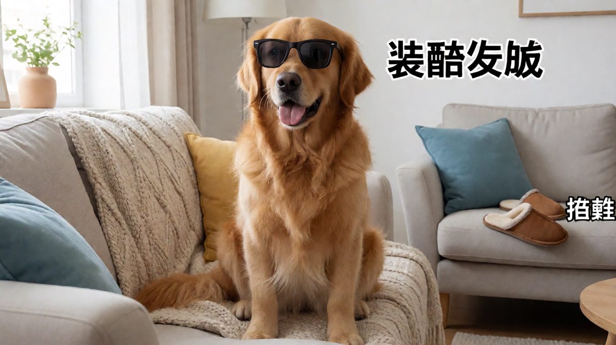 狗子：这墨镜一戴，谁都不爱~