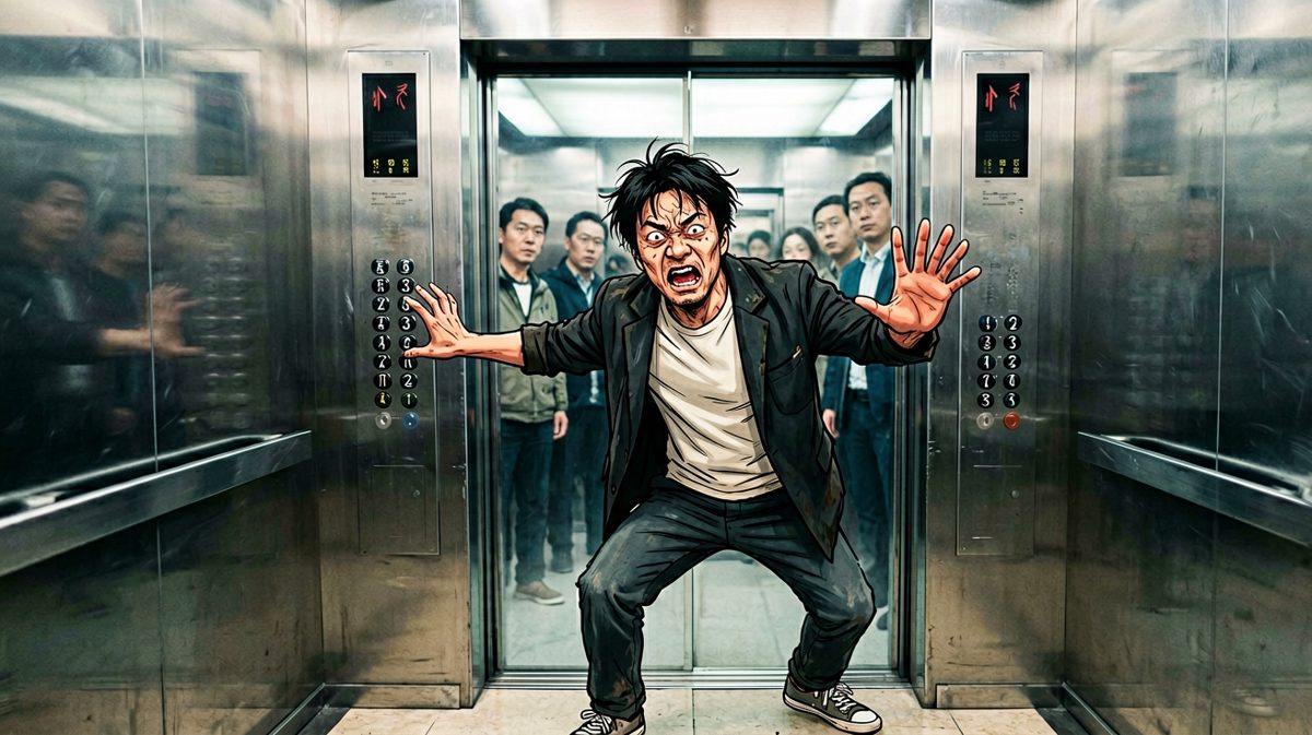 电梯门关上前一秒：兄弟！！等一下！！！