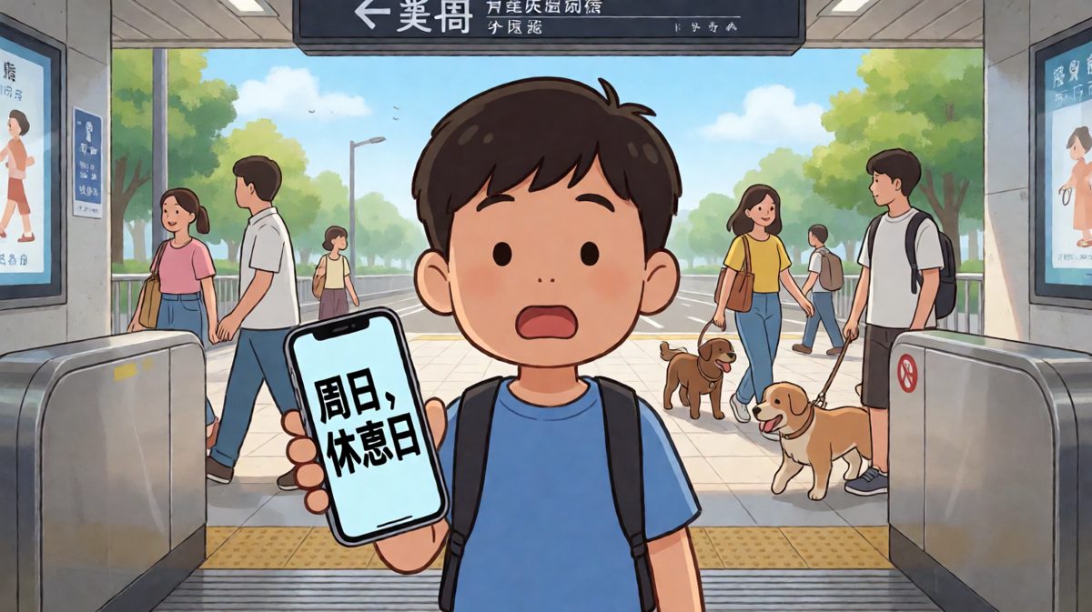 ……今天是周日啊……