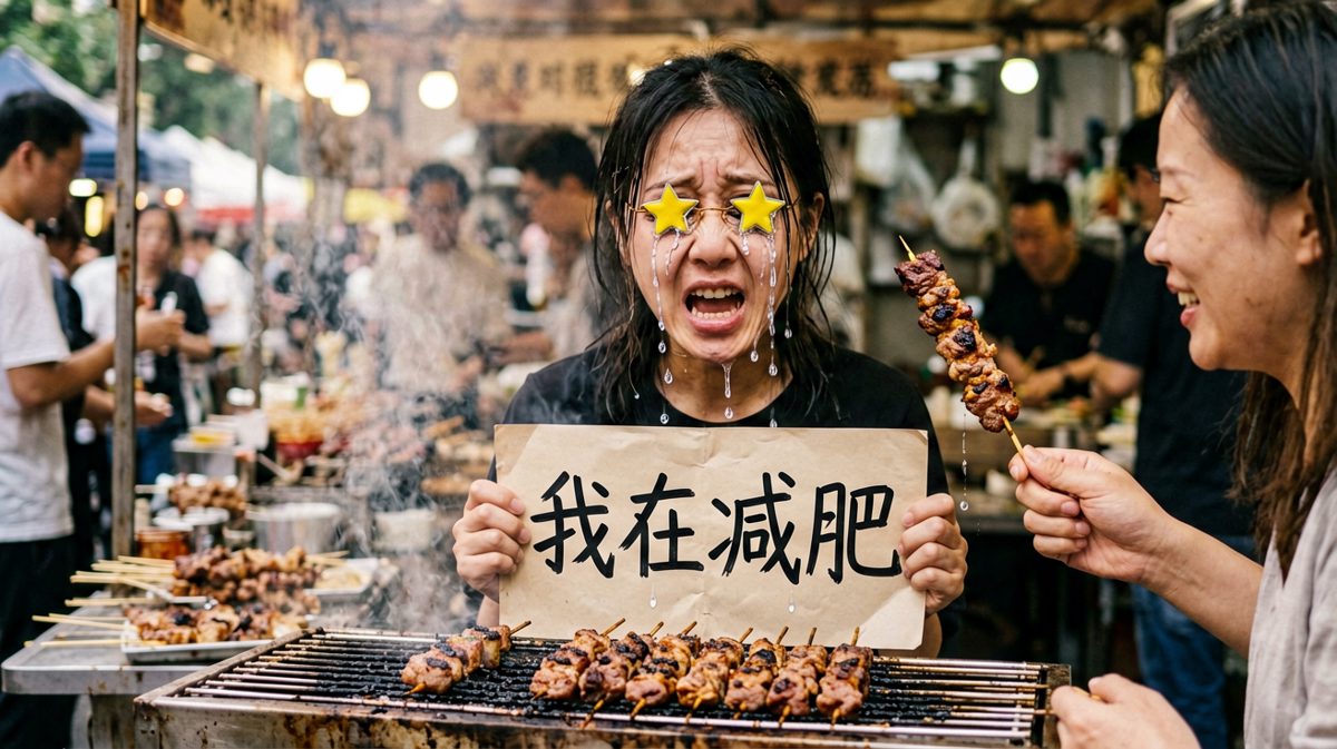 减肥 flag：今晚开始。我的胃：你说啥？