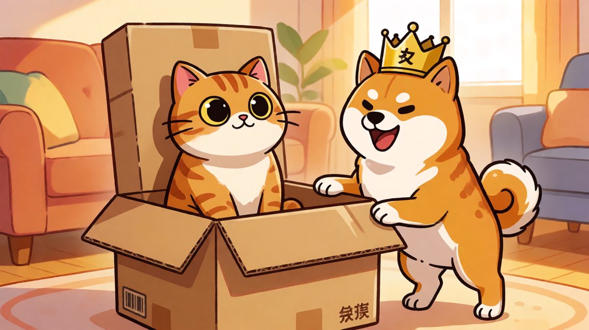 猫：这纸箱朕收下了，你一个打工的退下吧。