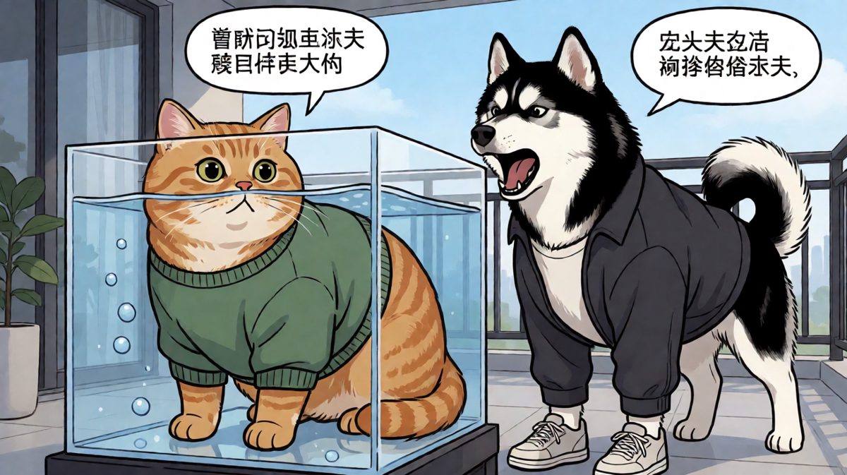 狗：你这是在修炼什么神功？猫：我在思考猫生……
