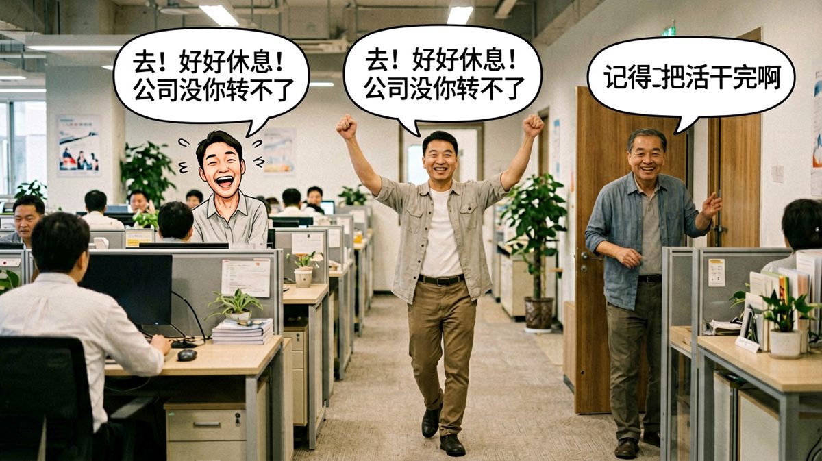 老板慷慨批假：好好休息！转身补刀：记得把活干完