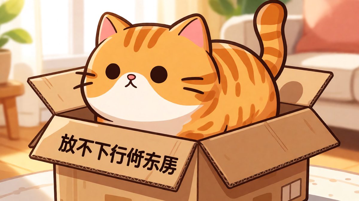 猫：只要我够努力，盒子就是我的家
