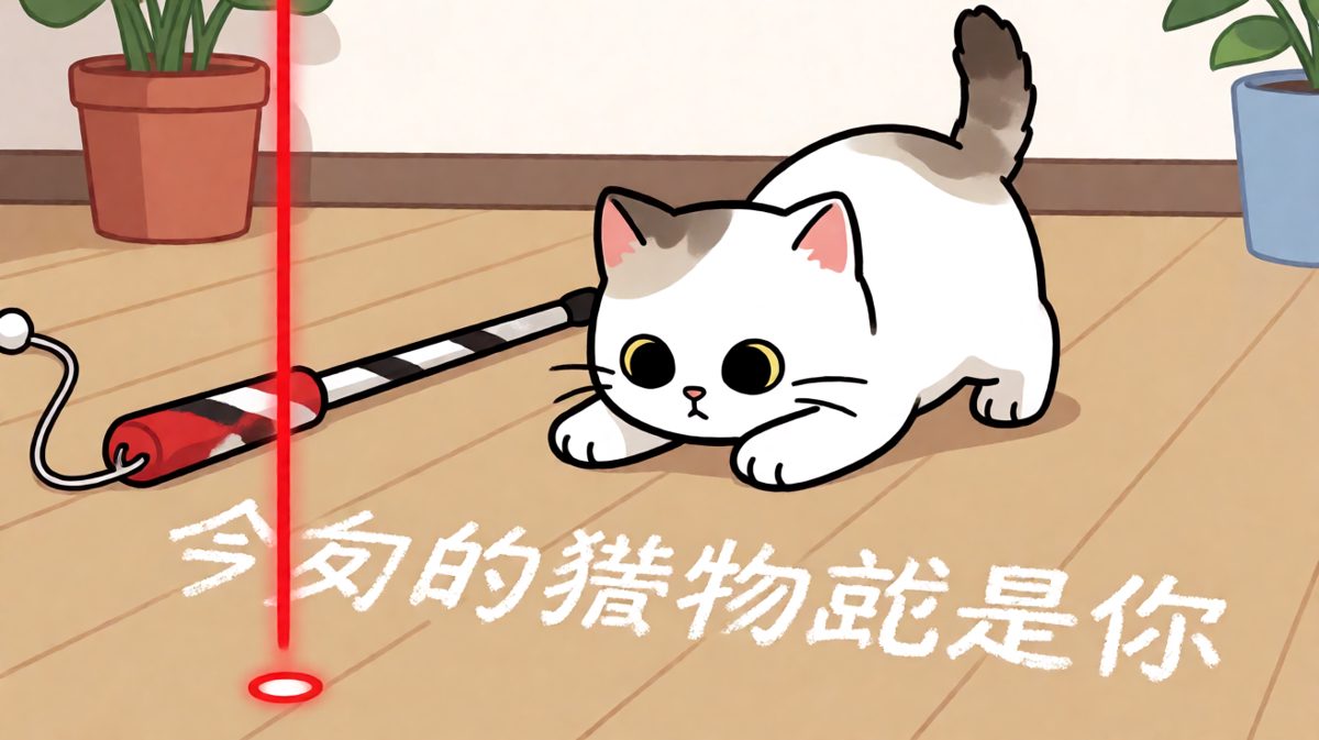 激光笔：你抓不到我，但你永远追不上我