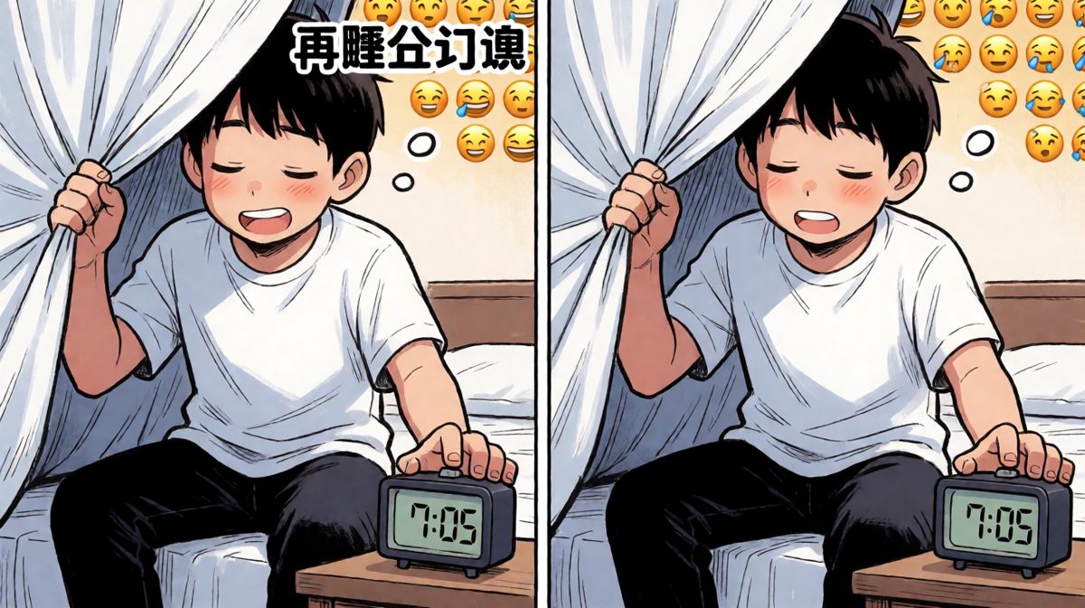 再睡五分钟……就五分钟