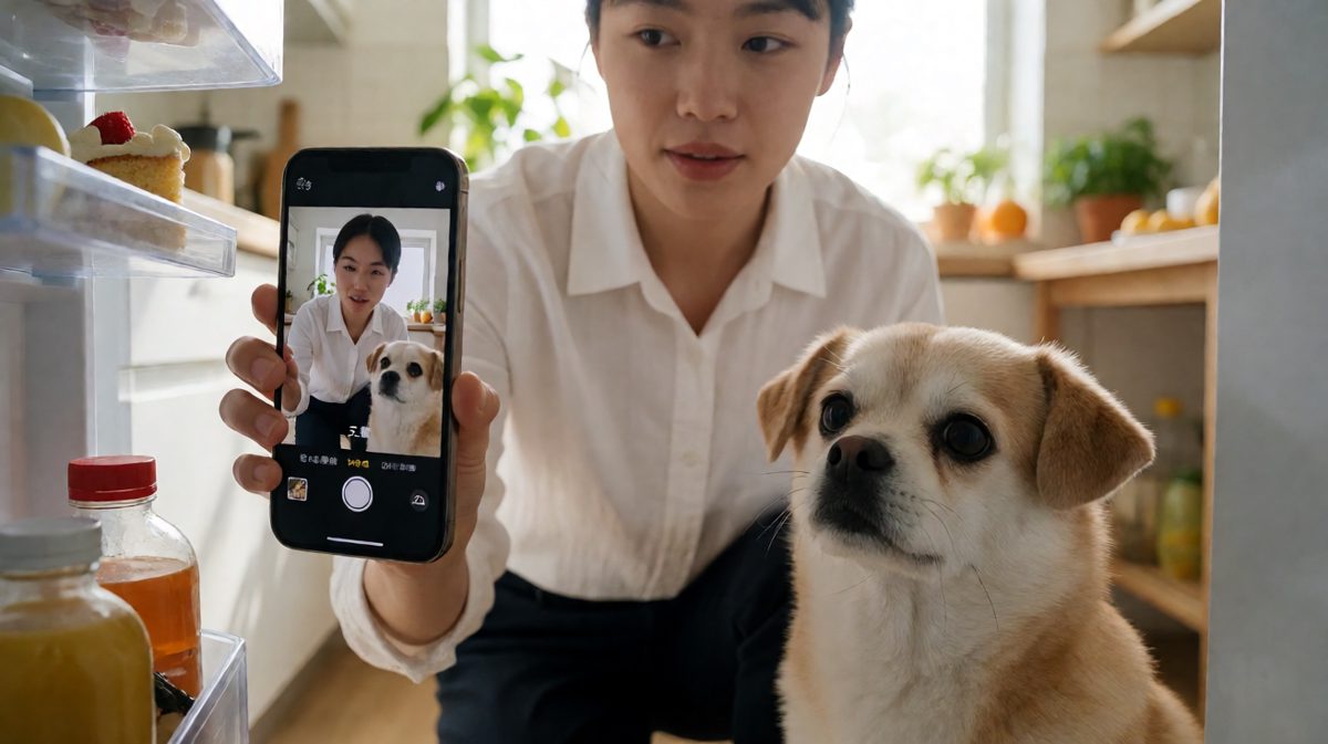 狗：我没有吃！主人：你嘴巴上的奶油在说谎