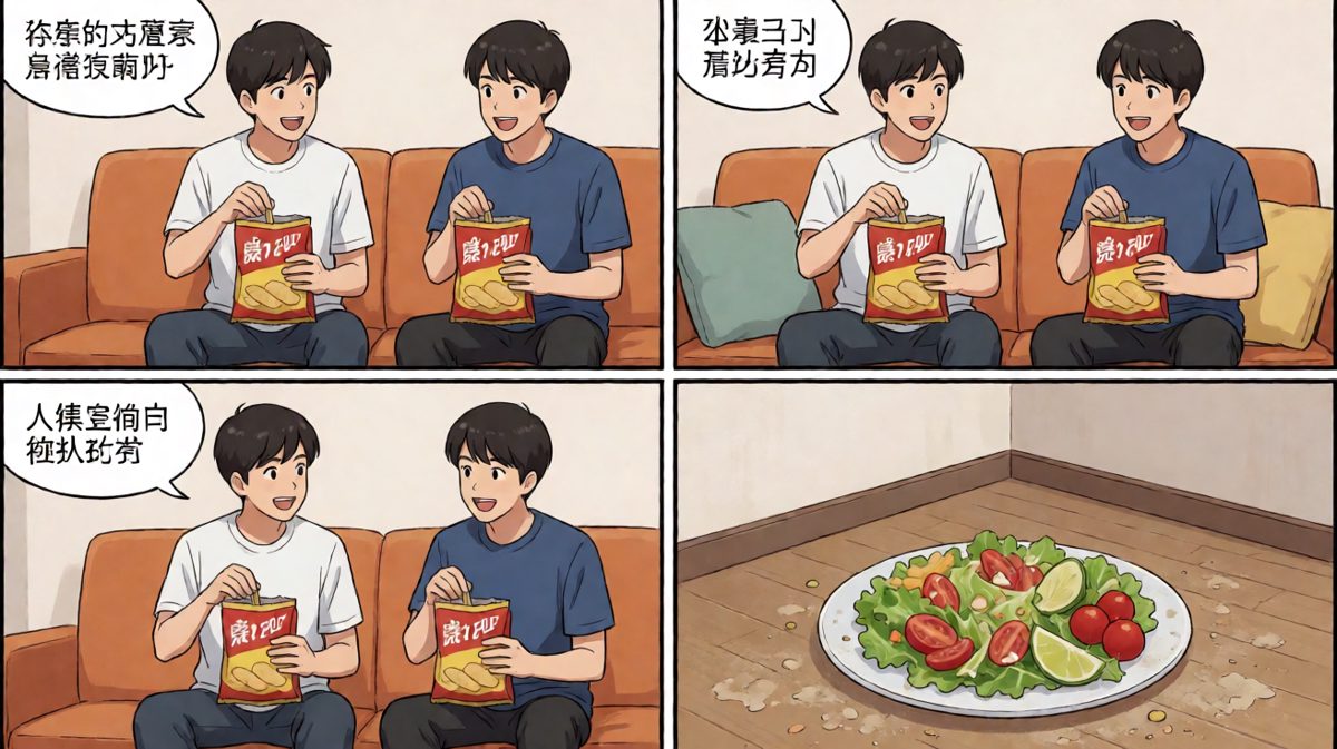 健康饮食？明天再说吧……这薯片真香！