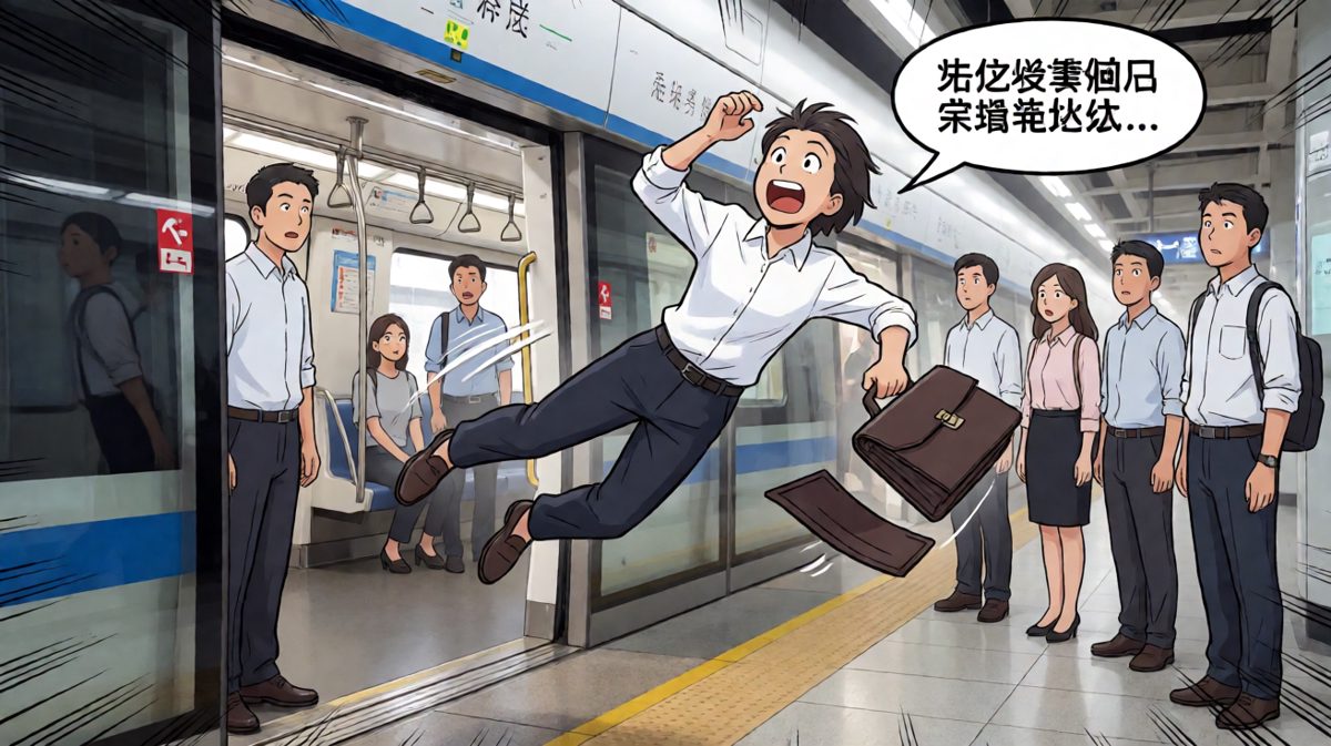格4：到站瞬间被'吐'了出来
