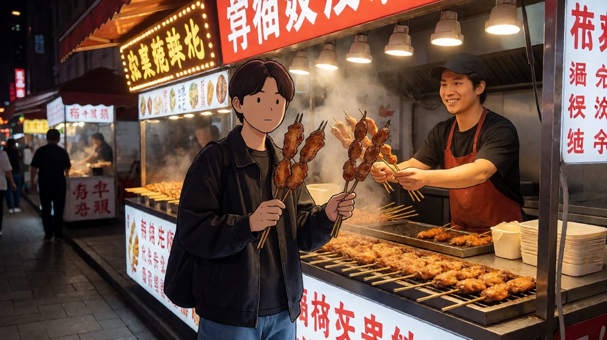路过烧烤摊：就一串，就一串……