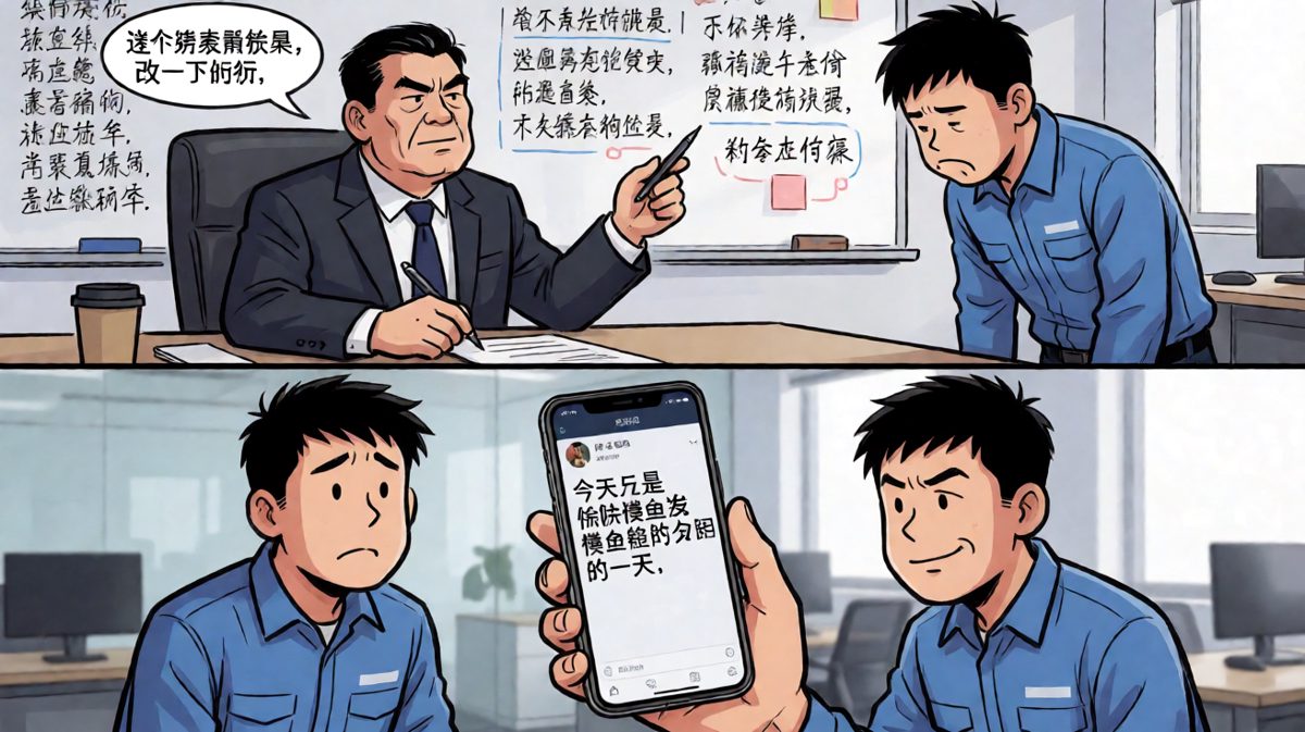 老板说需求很简单，员工反手掏出老板摸鱼的朋友圈截图当证据。